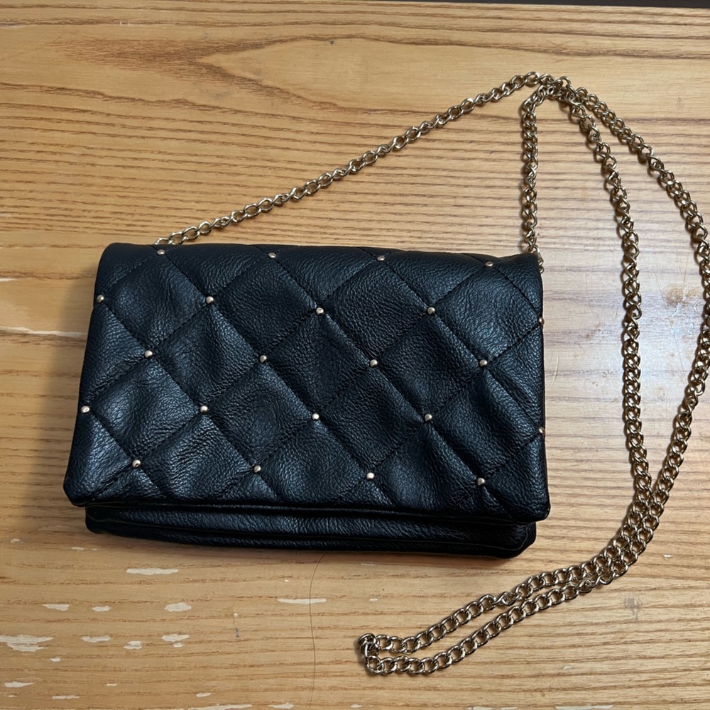 Black and Gold Crossbody Bag